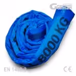 Beskonačna priveznica 8T - tamno plava kružna gurtna bez krajeva za ekstremno teške terete