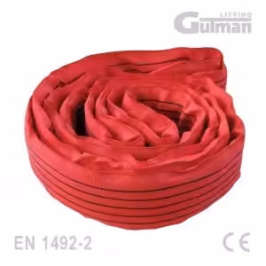 Beskonačna priveznica 5T - crvena kružna gurtna za teške industrijske terete