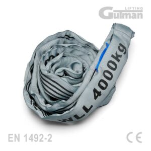 Beskonačna priveznica 4T - siva kružna gurtna za teške terete