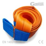 Gurtna za dizanje s omčama 10T - narančasta priveznica za mega terete