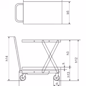 Mobilni podizni stol Gutman za grubu podlogu-