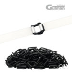 Crne fosfatizirane kopče za maksimalno prianjanje traka za vezanje