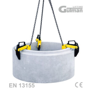 Hvataljke za betonski prsten Gulman 3t s lancima - sigurno podizanje betonskog prstena