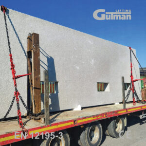 Detalj vezanja teškog tereta pomoću lanca i zatezača 13mm