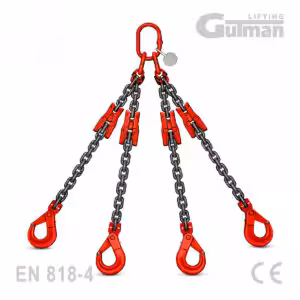 Lančana priveznica četverokraka BKHLG sa samozatvarujućom kukom 2,36-17t - automatska zaštita za veliki kapacitet