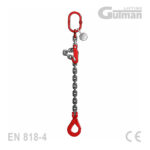 Lančana priveznica jednokraka G80 sa samozatvarujućom kukom 1,12-8t - automatska sigurnost pri podizanju