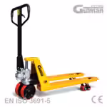 Mali ručni paletar Gutman 800mm za manipulaciju u kamionima i malim skladištima.