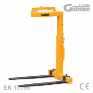 Gutman manualne kranske vilice žute boje s podesivom visinom i EN 13155 certifikatom