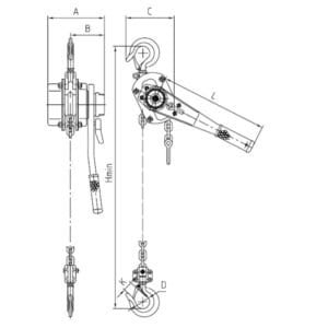 poluzna-dizalica-GBE-750kg-1T-3T-dimenzije