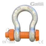 Trbusasti škopac s maticom EN 13889 - čelični U-šank sa pin-om i zaštitnom maticom