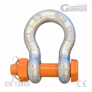 Trbusasti škopac s maticom EN 13889 - čelični U-šank sa pin-om i zaštitnom maticom