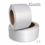 Tvrda bijela traka za vezanje i osiguravanje tereta u rolama, Gulman brend s CE oznakom.