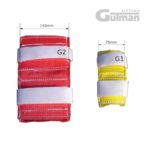 Zaštitni trakasti padovi za gurtne - crvena i žuta čičak zaštita za trakaste gurtne