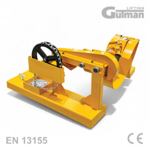 Detaljan prikaz lanca za fiksiranje i zupčanika na Gutman nagibnom adapteru za bačve.