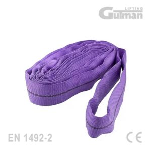 Beskonačna priveznica 1T EN 1492-2 - detaljni prikaz rastegnute gurtne za podizanje