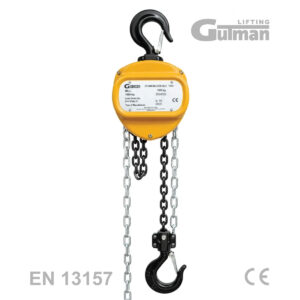 Ručna lančana dizalica flašencug nosivosti 1000kg (1 tona) Gutman GLE serija, atestirana prema EN 13157