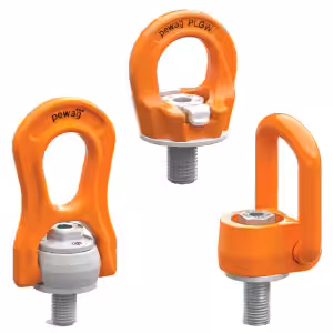 Različiti modeli Pewag okretnih vijaka i ovjesnih točaka za dizanje tereta