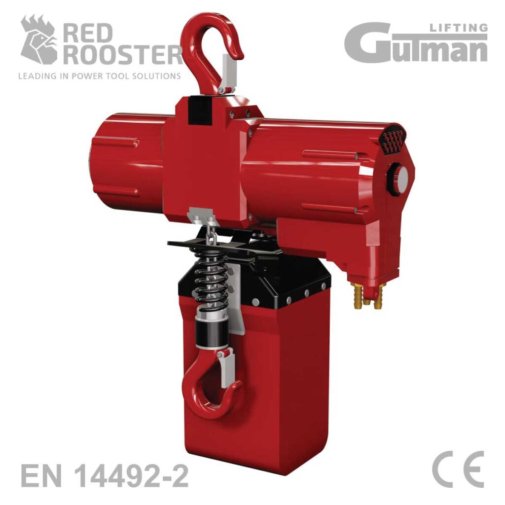 Red Rooster TCS-500C brza pneumatska lančana dizalica nosivosti 500 kg za visoku frekvenciju rada