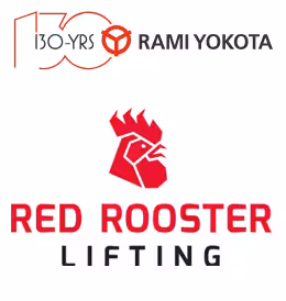 Rami Yokota i Red Rooster Lifting logotipi – ovlašteni distributer za pneumatske dizalice