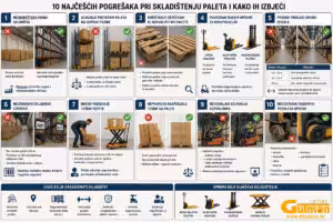 10 najčešćih pogrešaka pri skladištenju paleta